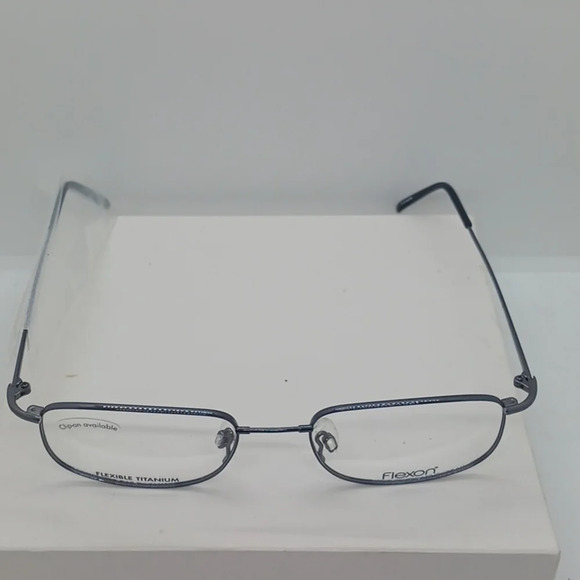 NWT MEN'S FLEXON EYEGLASS FRAMES 610 GUNMETAL - Picture 3 of 3